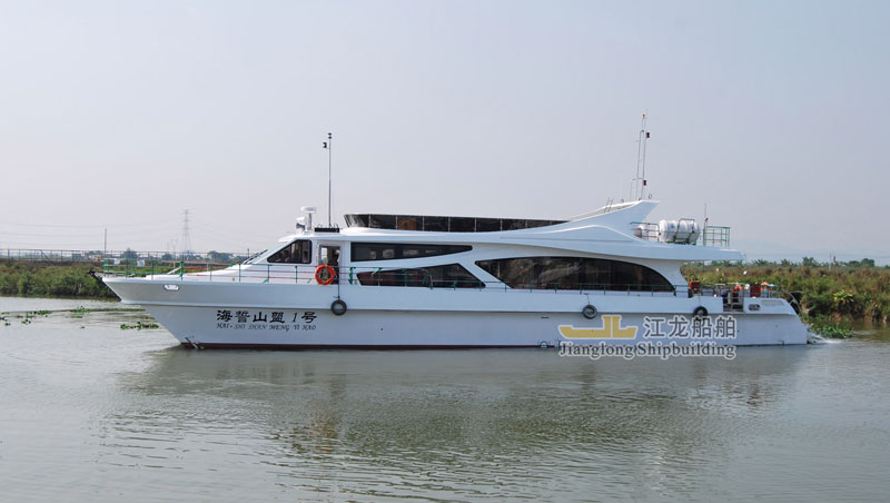 广东江龙生产:100客位双体高速客船27米