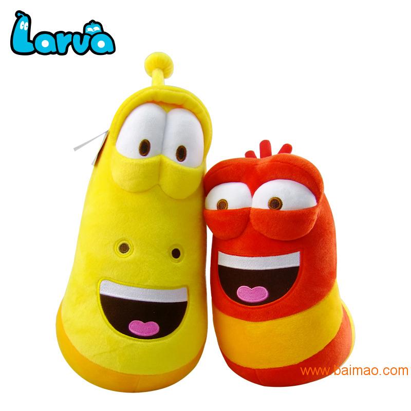 爆笑虫子毛绒玩具红色12寸公仔韩国正版授权厂家直销