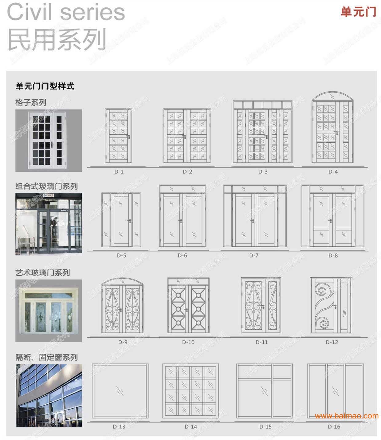 上海轩源钢质不锈钢单元门