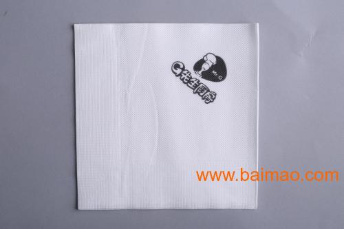 郑州咖啡馆用270规格印logo餐巾纸生产订做厂家