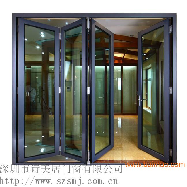 铝合金60折叠门，铝合金折叠门价格，铝折叠厂家