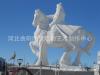 汉白玉成吉思汗骑马雕像