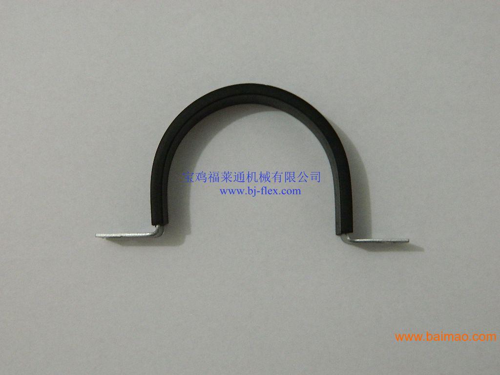供应金属管夹 金属包塑料软管夹 包胶管夹 R型线夹