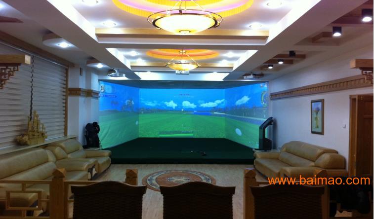 真实球场高尔夫模拟器纯3D画面模拟高尔夫终身保修