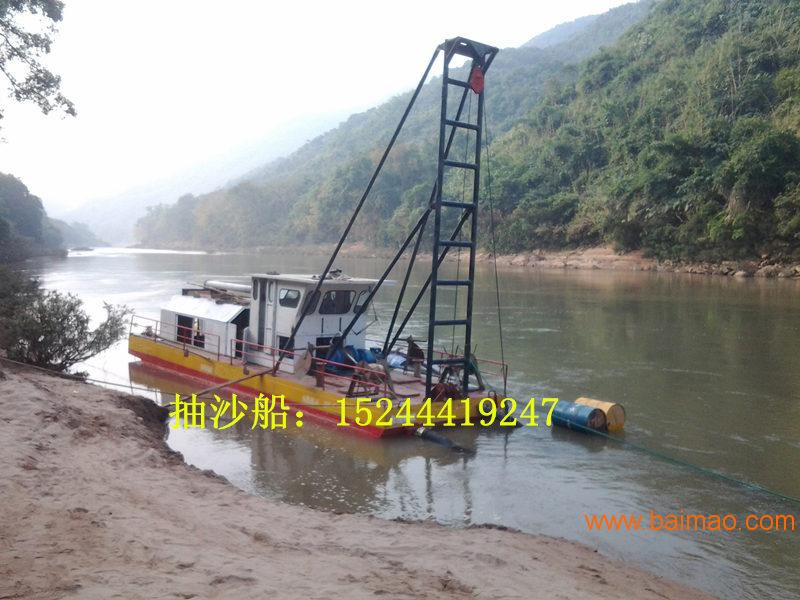 10寸冲吸式抽沙船用于云南大理河道采沙