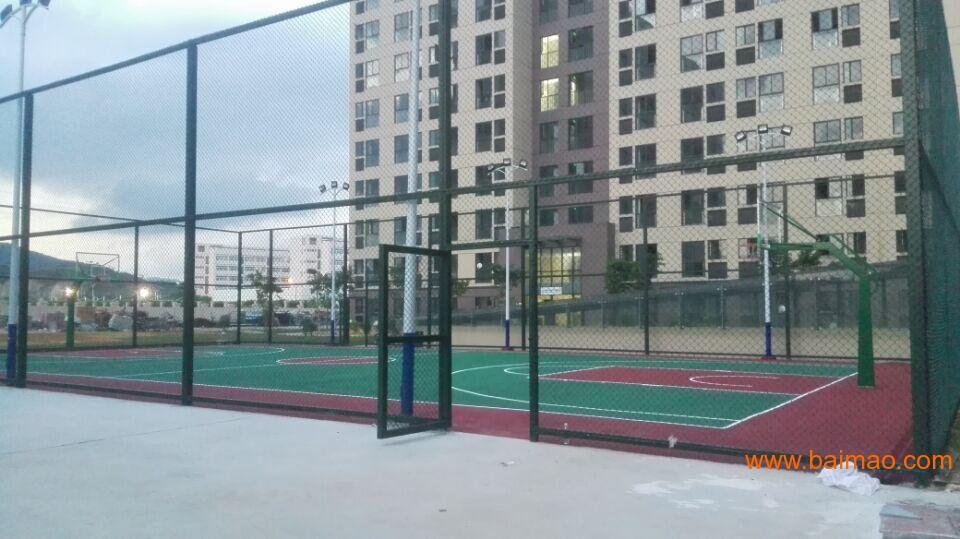 南山硅PU篮球场/**口篮球场建设深圳篮球场设计