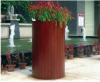 广州花箱生产厂家　木花池 木制花箱带椅子　花槽