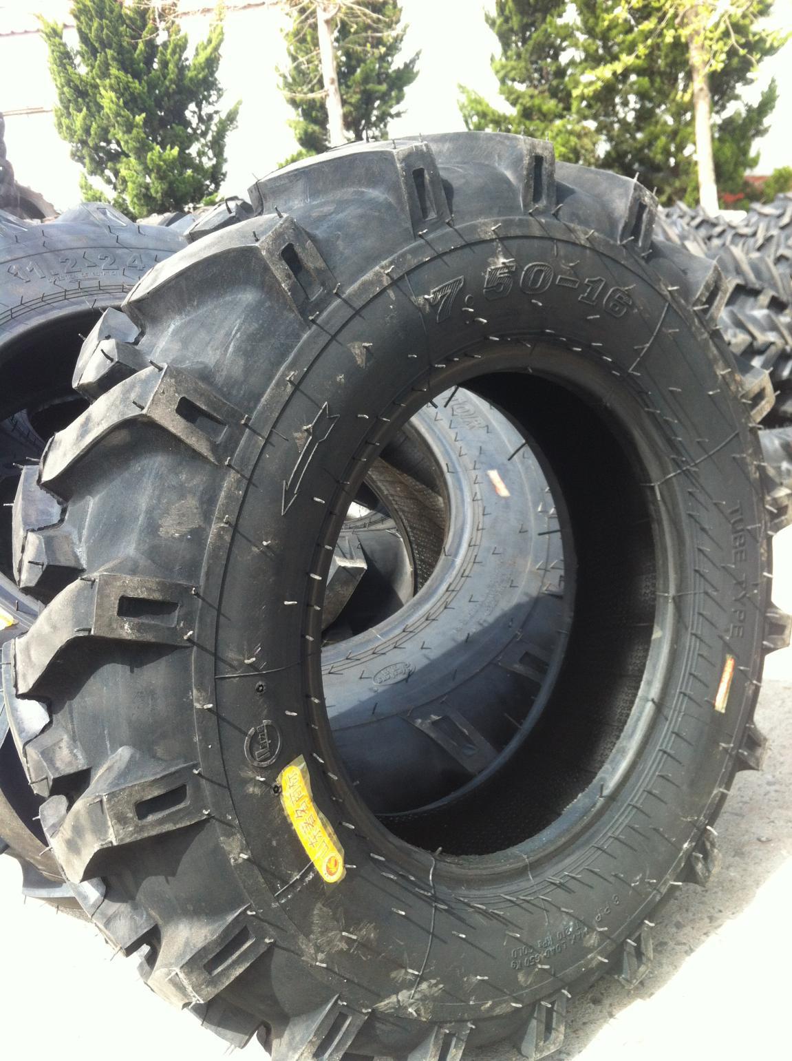 厂家直销农用车轮胎750-16轮胎拖拉机胎7.50