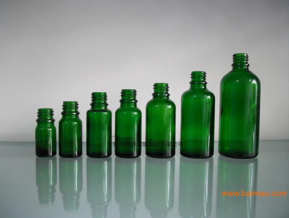 供应5ml-100ml绿色精油瓶 绿色玻璃精油瓶