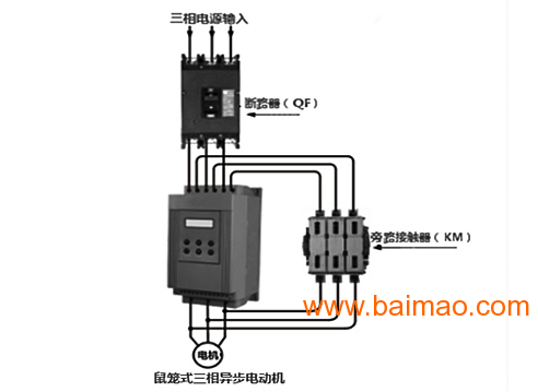鼠笼式三相异步电动机保护  中文软启动器