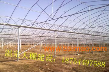 云南昆明连栋薄膜温室大棚建设案例--潍坊三禾农业