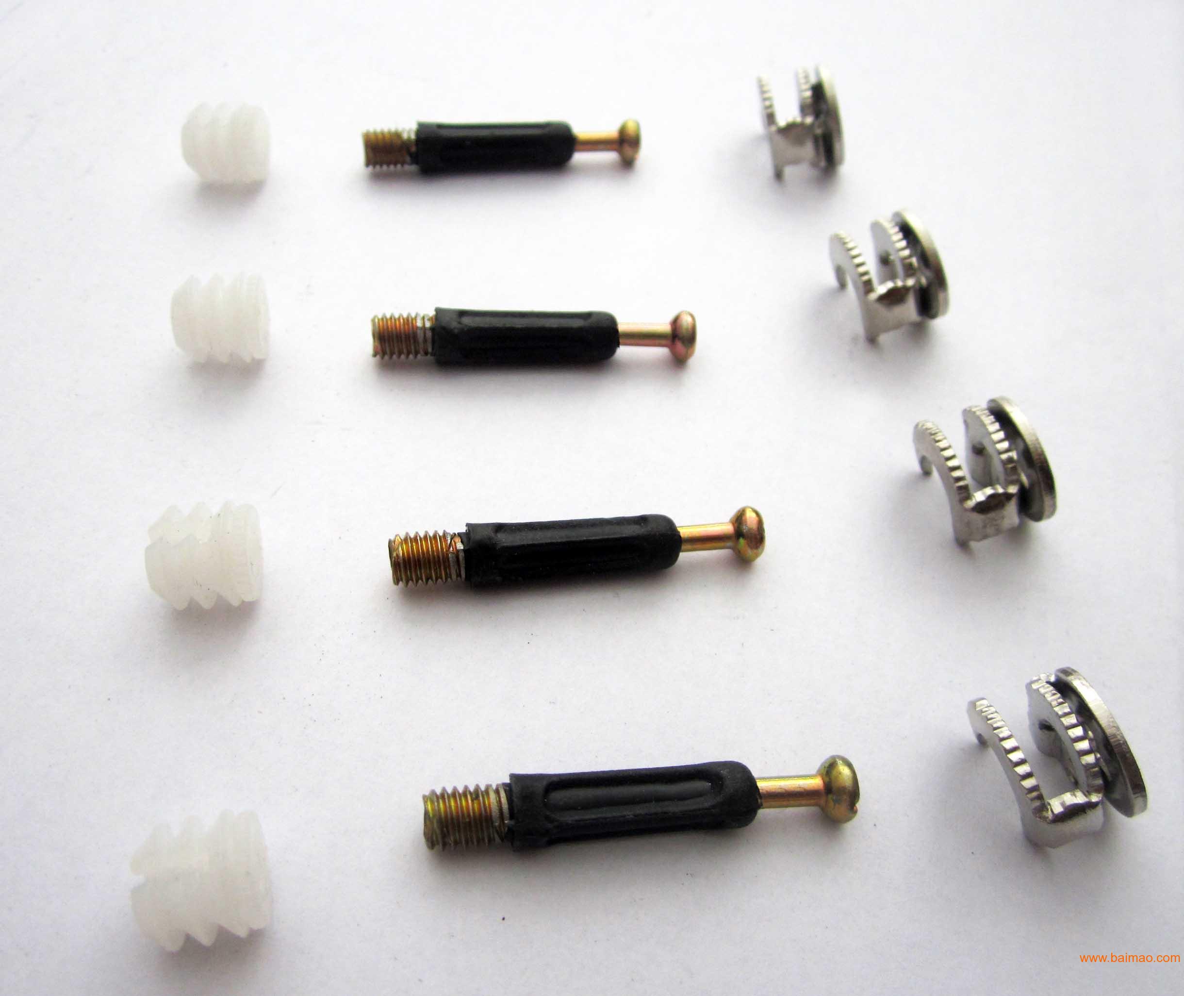 家具板材连接五金件偏心轮三合一连接件偏心轮连接杆