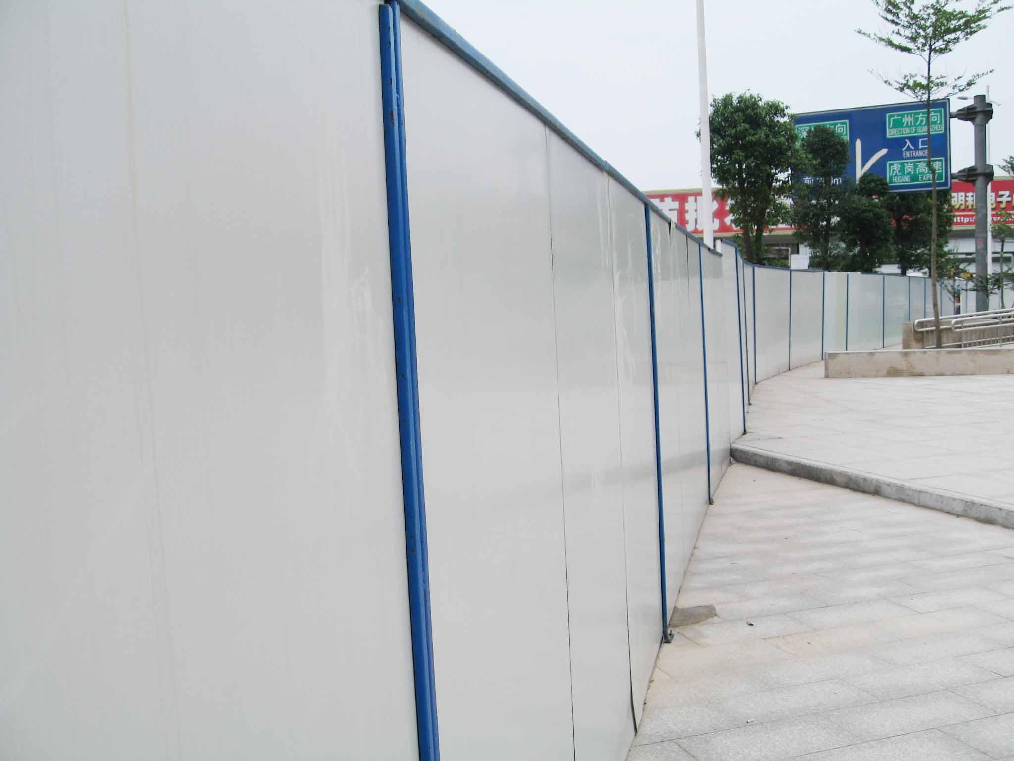 深圳彩钢活动围墙、深圳彩钢活动围档、道路护栏，安装销售