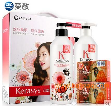韩国进口kerasys洗发护发香皂洗发水套装 外猫