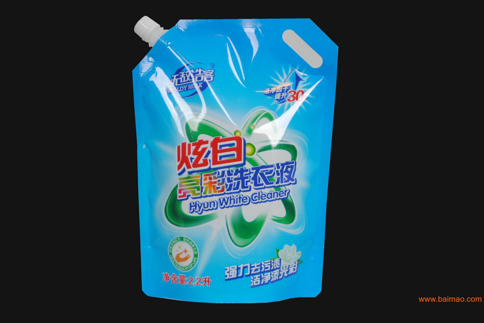 洗衣液吸嘴包装袋 玻璃水自立包装袋500g1L2L