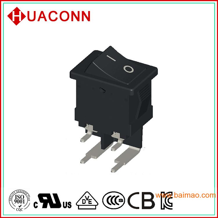 HUACONN大量供应CQC认证翘板电源开关