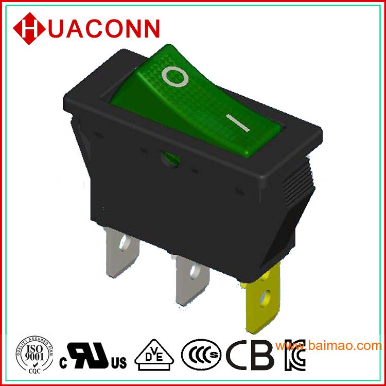 HUACONN供应KC认证翘板电源开关