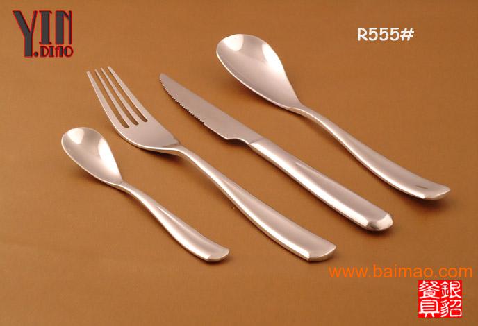 不锈钢Berndorf西餐刀叉勺4件套餐 白菜