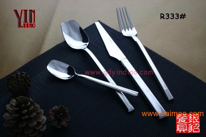 不锈钢Berndorf西餐刀叉勺4件套餐 白菜
