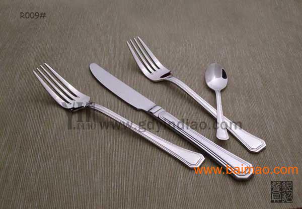 塞纳河法国西厅餐用刀叉银貂餐具厂批发供应不锈钢刀叉