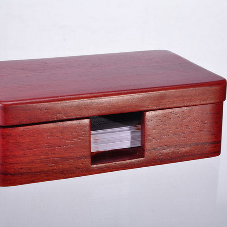 木制宽身名片盒