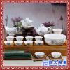 陶瓷日用经典茶具套装生产   精美青花花卉工艺茶具