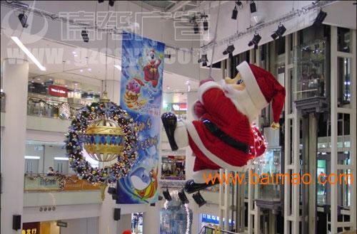 广州圣诞节商场促销活动广告制作|圣诞道具制作安装