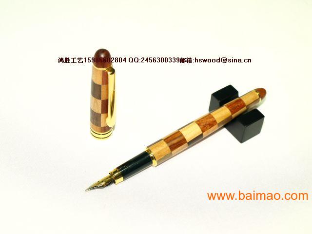 木质钢笔 拼木木质钢笔拼花木制钢笔PBI0101