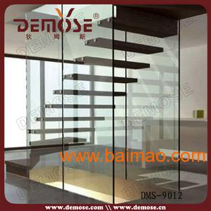 狄姆斯弧形钢玻璃室内楼梯DMS-9012A