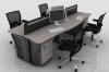 【新款办公家具】欧梵系列 蝴蝶钢架办公桌 屏风桌