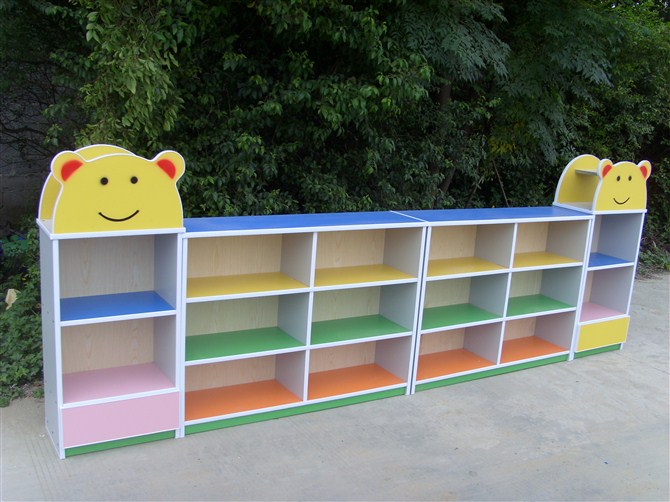 广西各地订做幼儿园木质玩具柜 储物柜 书包柜 实木