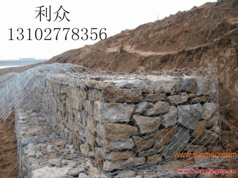 江河护坡高锌格宾石笼 河道生态改建覆塑格宾石笼网箱