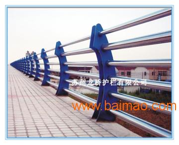 苏州河道护栏/不锈钢复合管河道安**栏杆/龙桥生产