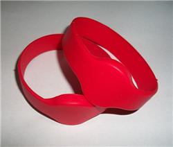JTrfid-红色硅橡胶RFID手表型腕带IC手表