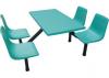 新余食堂餐桌椅，中空塑料桌椅