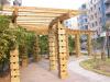 广州别墅园林防腐木花架安装定做设计