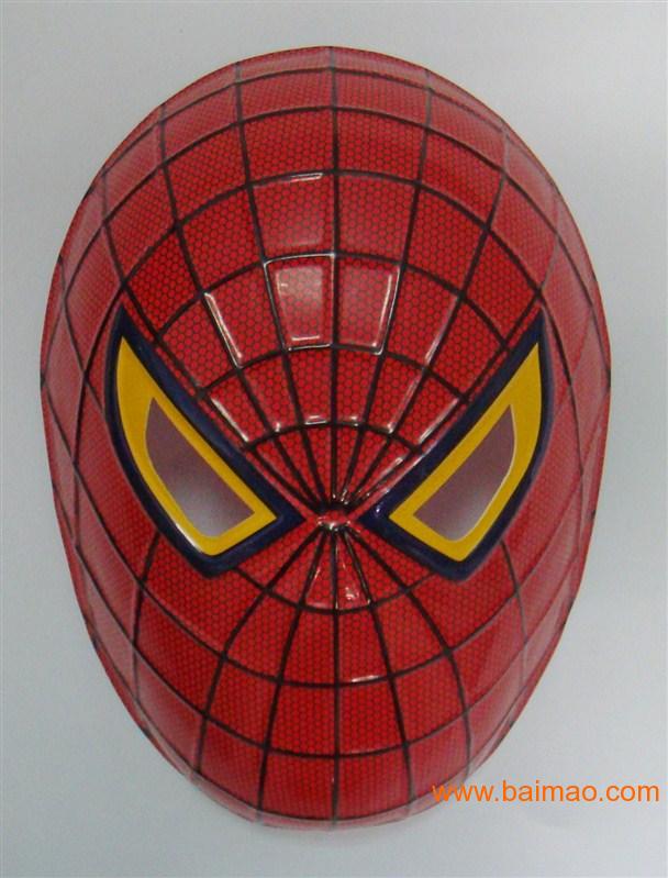 蜘蛛侠面具吸塑 面具定制 面具批发 影视面具吸塑