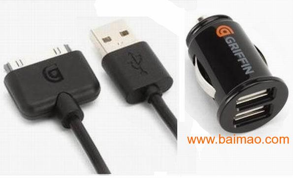 双USB车充5V2.1A 两个USB车充CE认证
