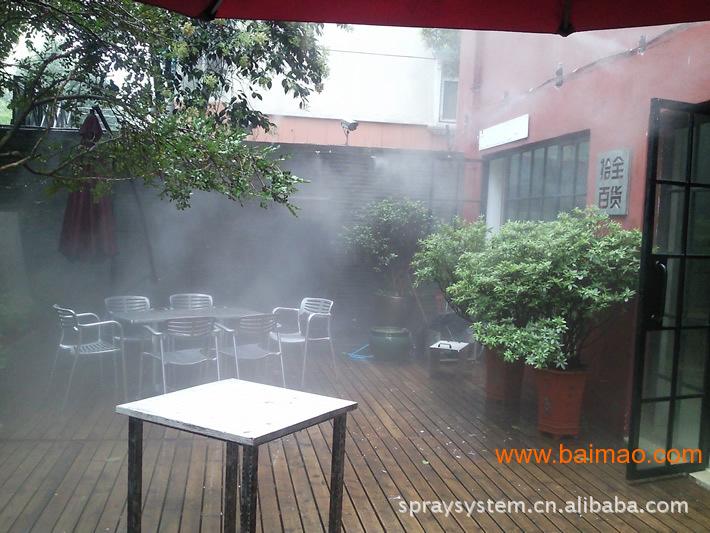室外餐厅喷雾降温设备|户外露天餐厅降温