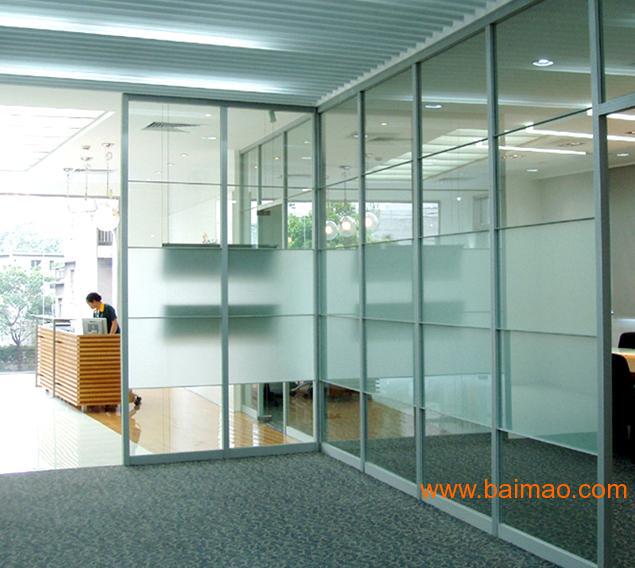 广州办公室玻璃隔间安装定做