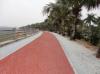 青岛市北区今年备受关注的彩色沥青路面