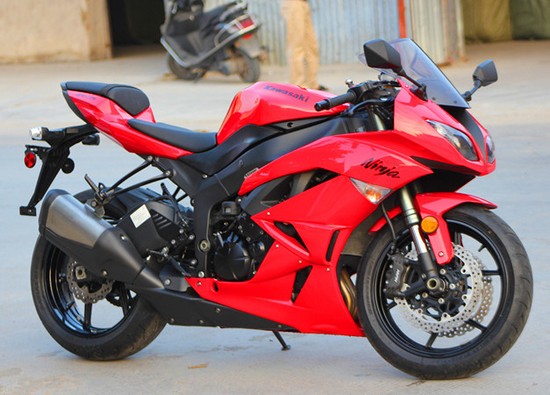 川崎zx6r红色跑车新车销售价格