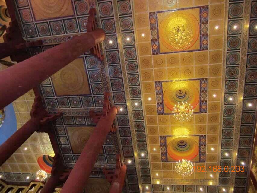 寺庙吊顶**店会所横梁装饰代替传统彩绘天花防火板