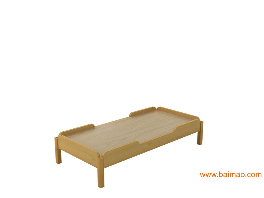 幼儿园实木家具幼儿睡床松木橡木床单人上下层柜床