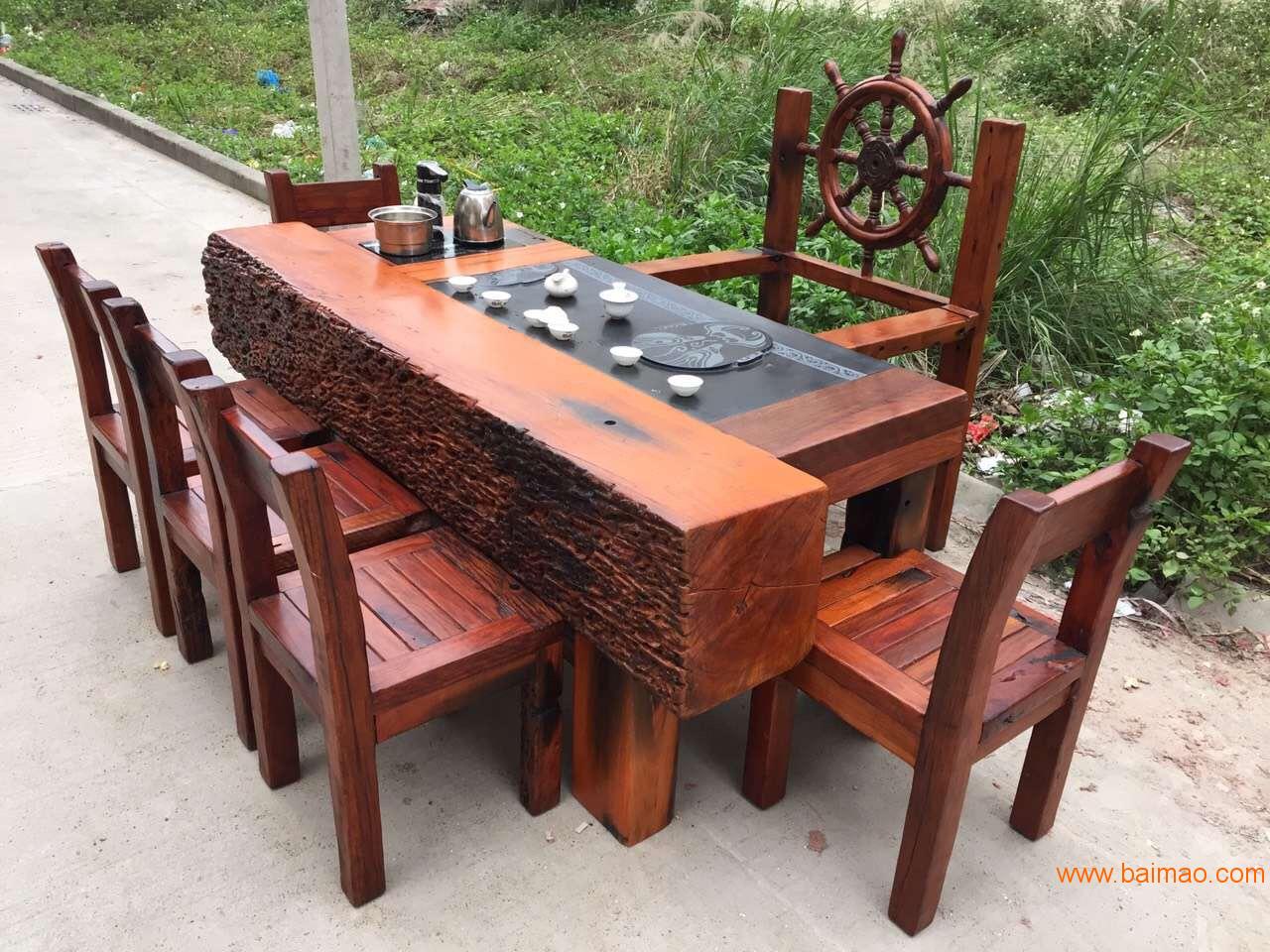 老船木新古典茶桌
