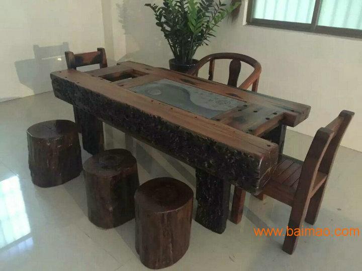 老船木新古典茶桌