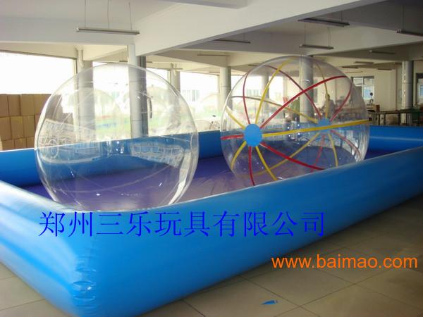 广东佛山大型充气水池/pvc涂层夹网布游泳池