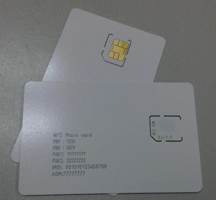 GSM,CDMA手机测试白卡小芯片micro卡