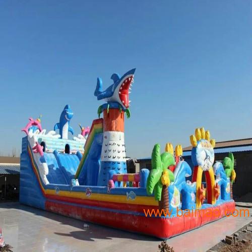 郑奥游乐厂家长期提供儿童鲨鱼城堡