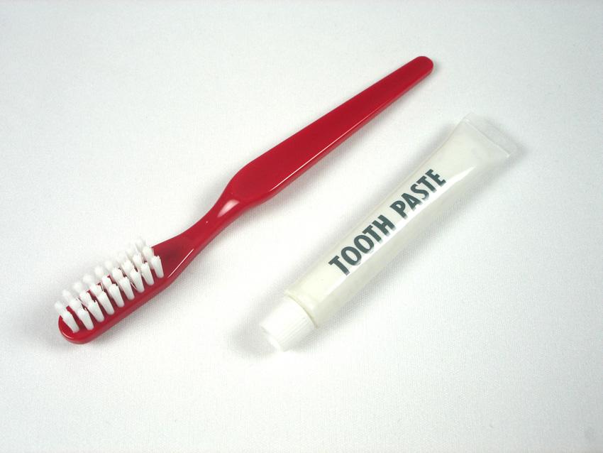 一次性牙刷牙膏 纸盒包装2合一牙具 宾馆客房用品